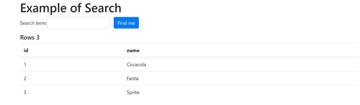 A basic example to create a search feature in php