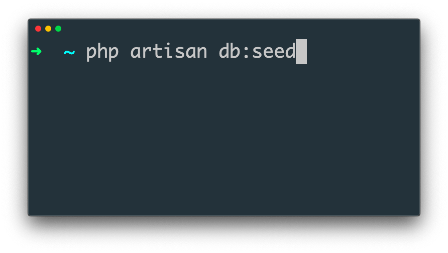 Laravel 7 Seeders — Simplest Example
