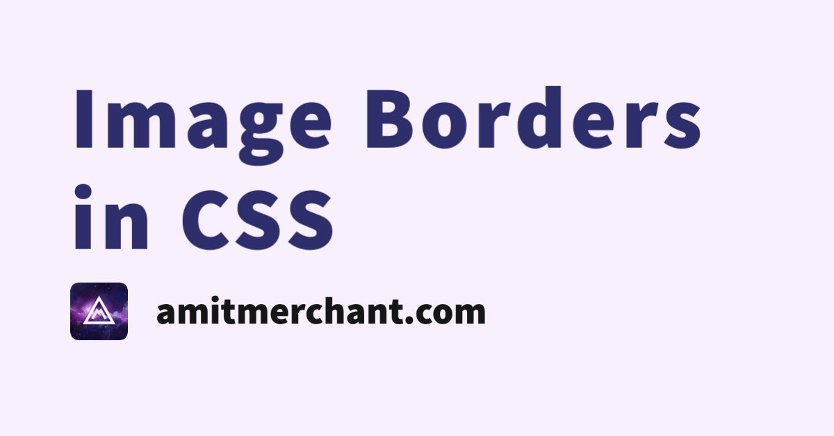 Image Borders in CSS