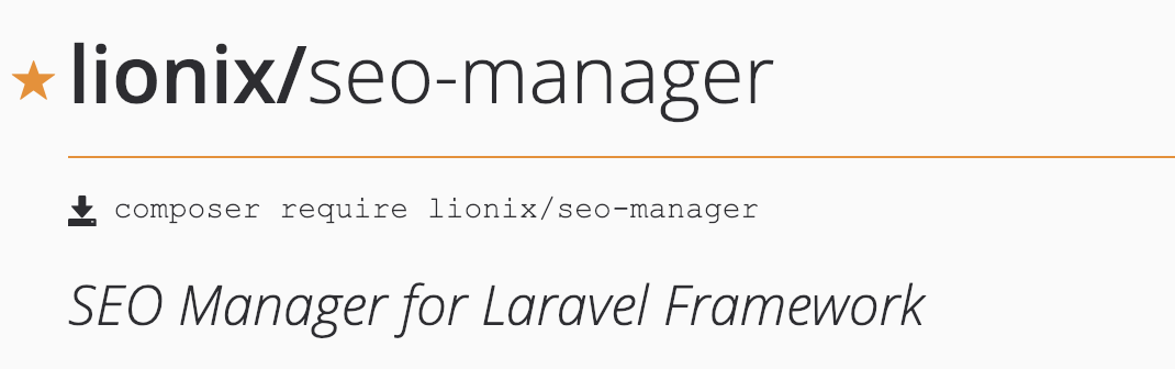 SEO Manager for Laravel Framework – Sergey Karakhanyan – Medium