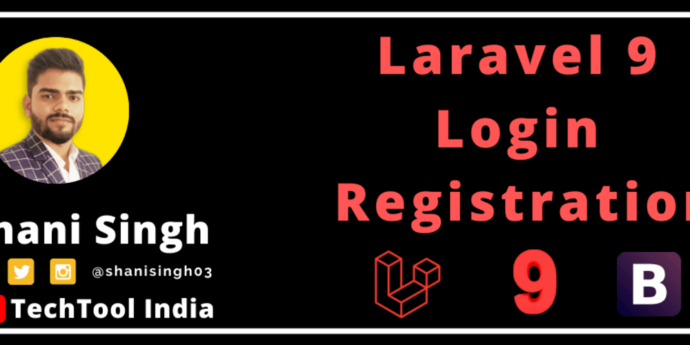 How to make login &amp; registration in laravel 9