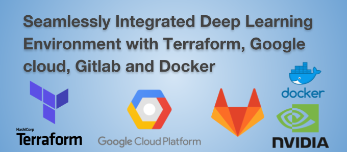 Seamlessly Integrated Deep Learning Environment with Terraform, Google cloud, Gitlab and Docker