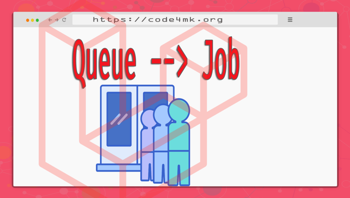 Laravel queue system with job