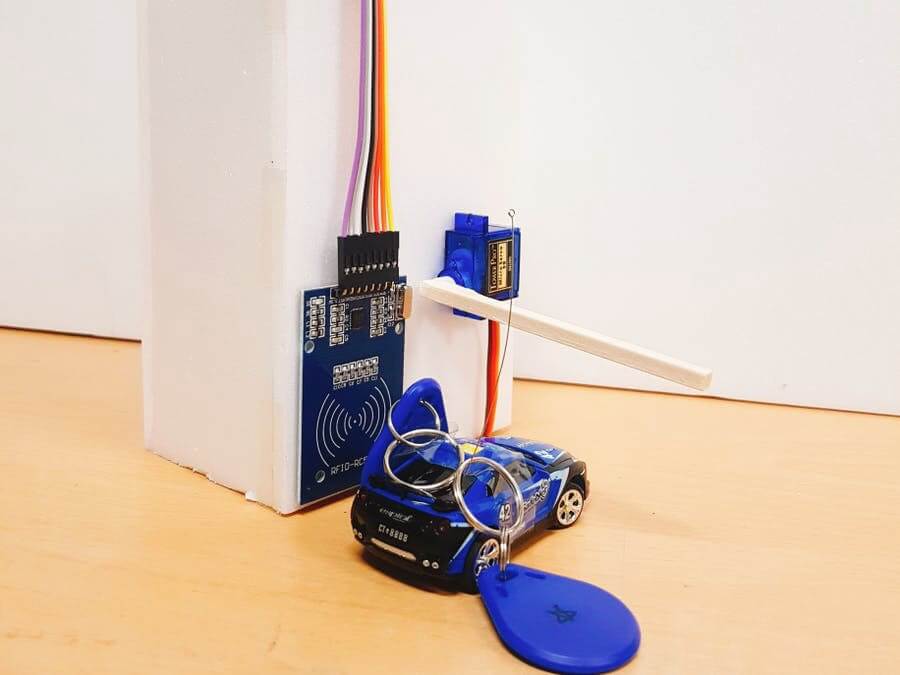 Car parking security system with RFID technology and web portal with databa