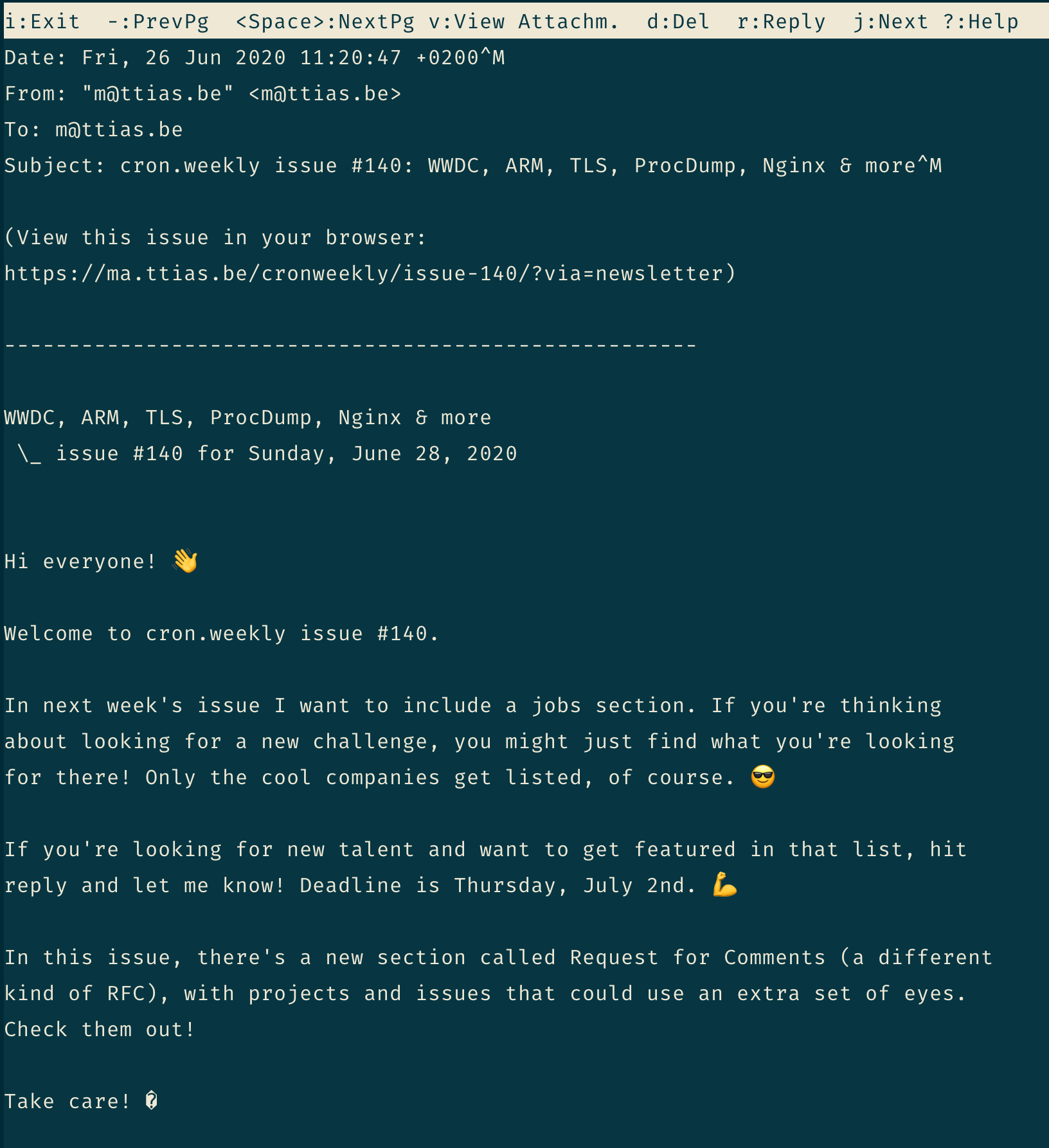 Reading .EML mail files using Mutt on Mac OSX