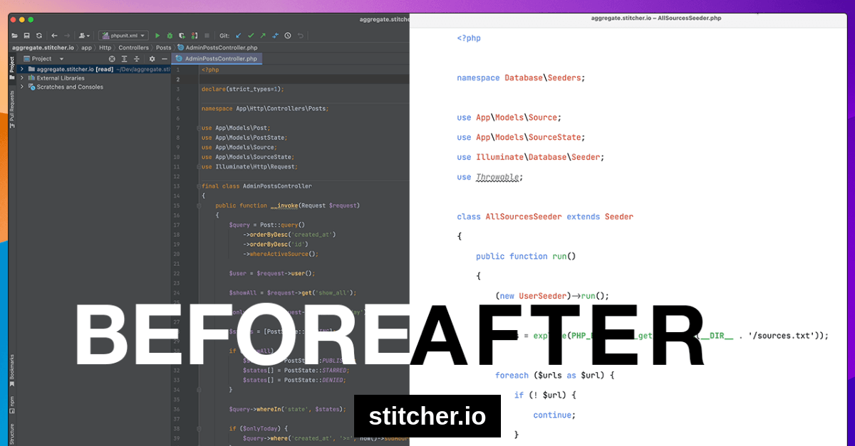Clean and minimalistic PhpStorm