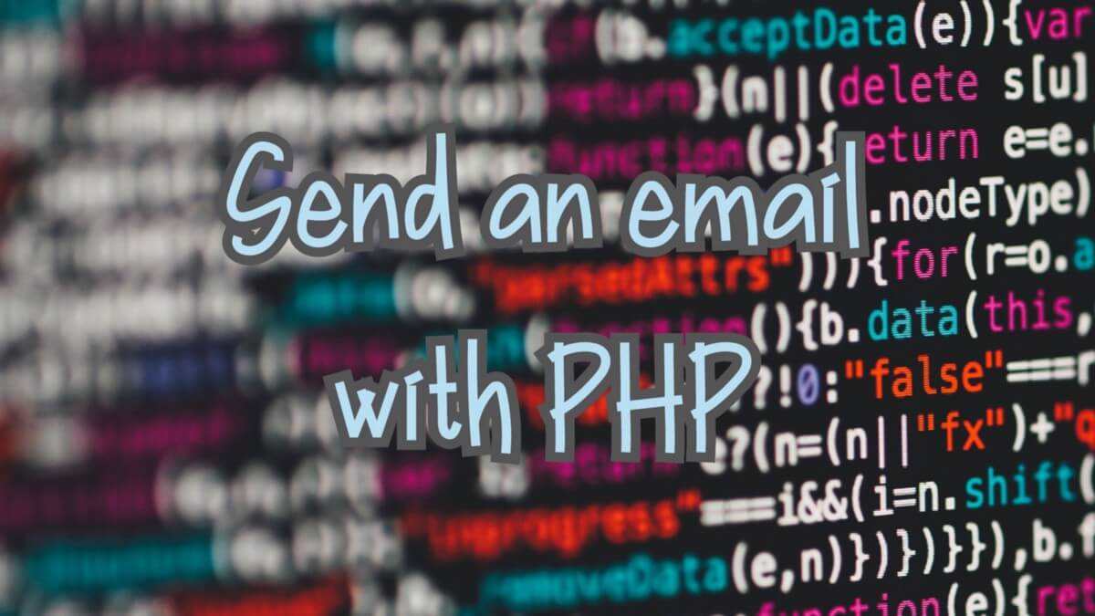 Send an email with PHP