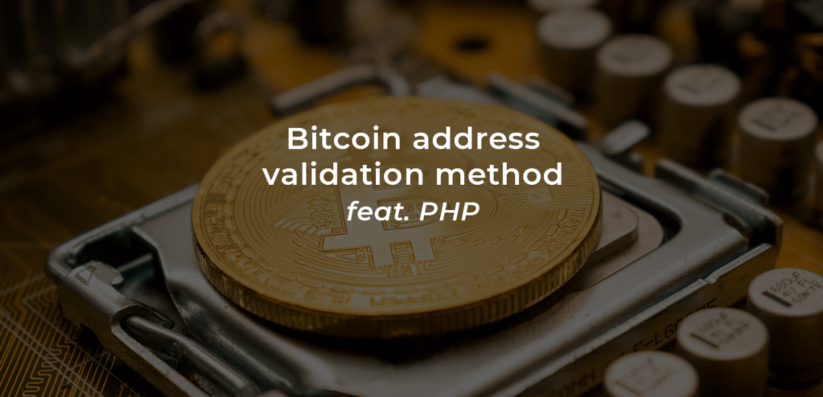 Bitcoin Address Validation(feat.PHP)