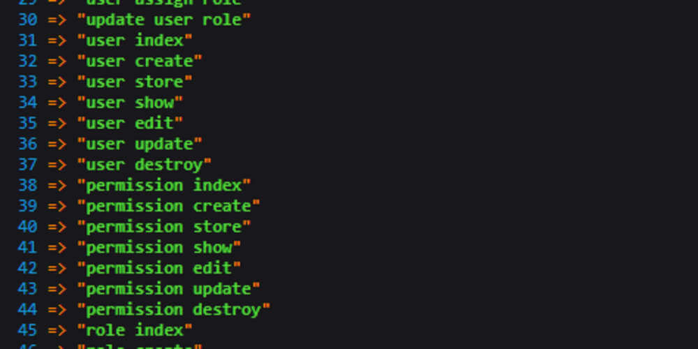 Generate automatic permission names from routes with spatie Laravel-permiss