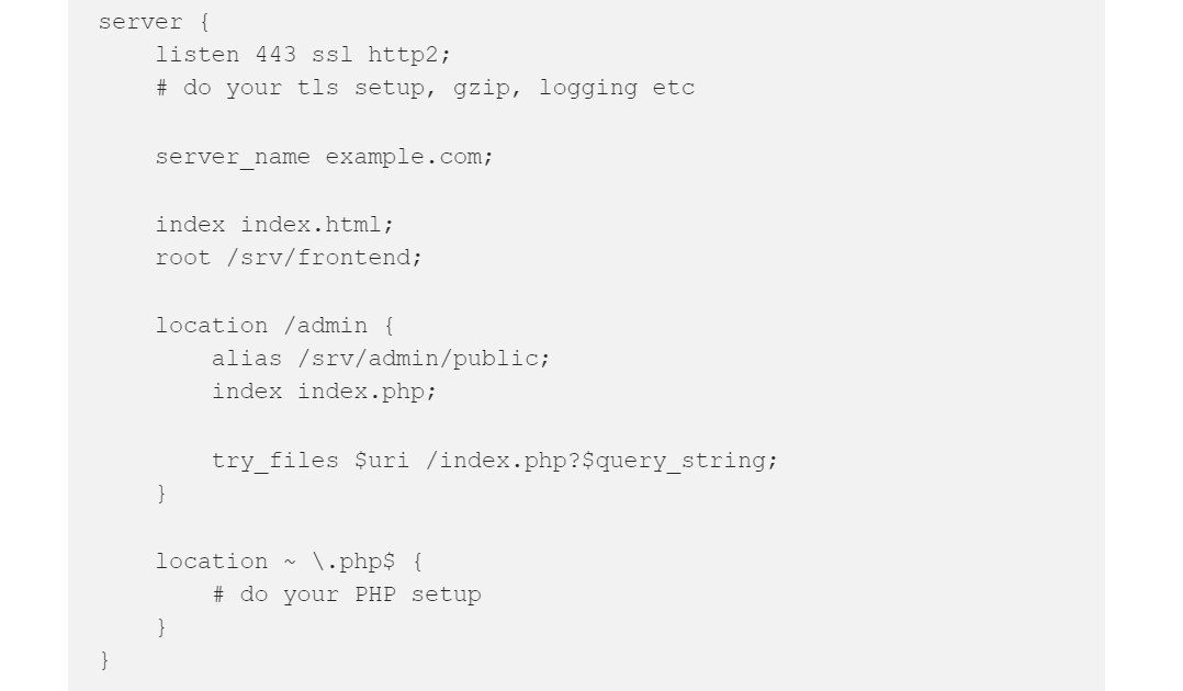 Serving Laravel from a subdirectory