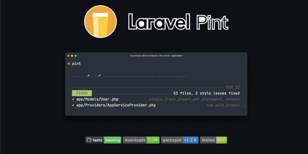 Ensure a beaut code with Laravel Pint