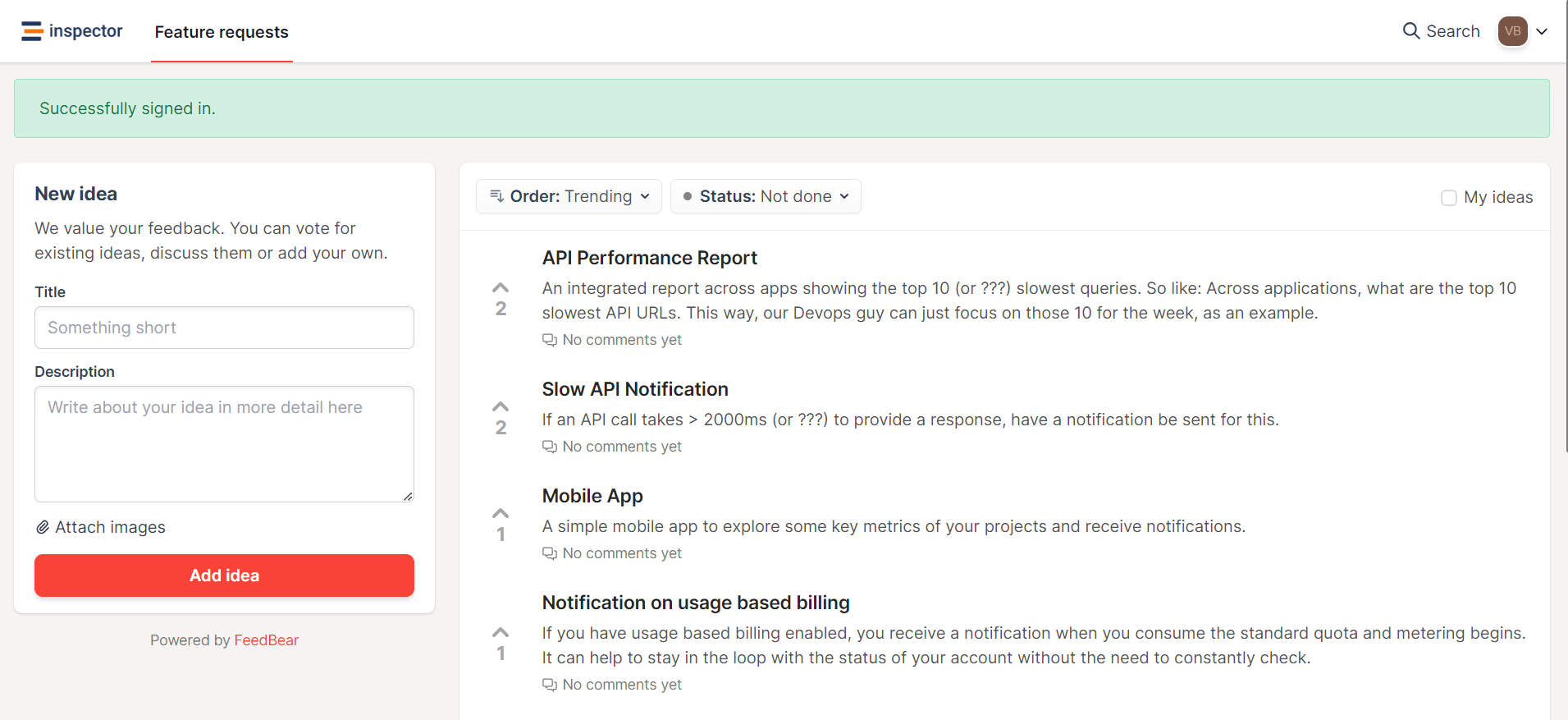 Post your Feature Requests and influence our product journey