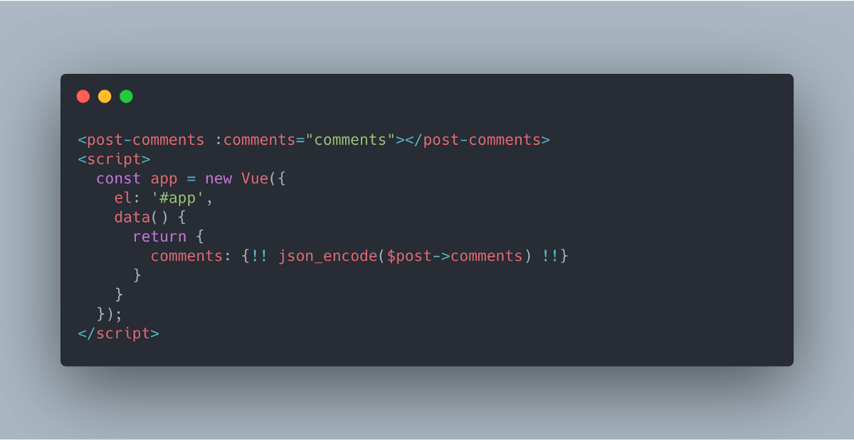 Four ways to pass data from Laravel to Vue