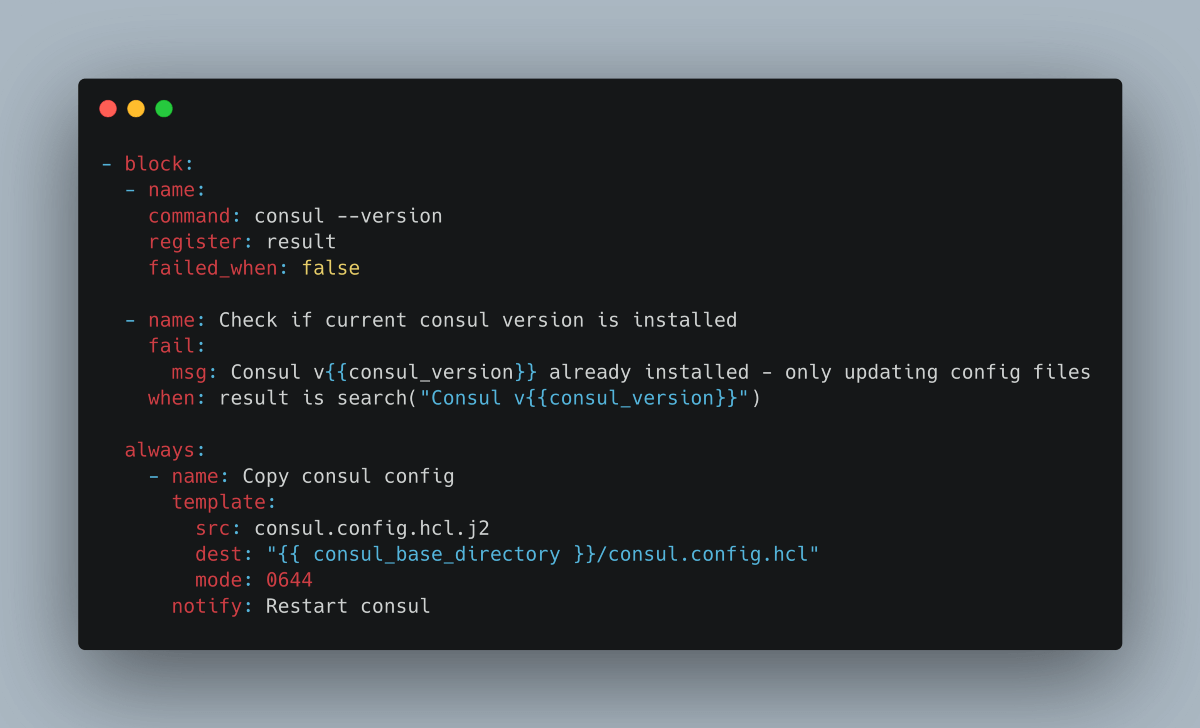 Ansible When Condition Not Equal