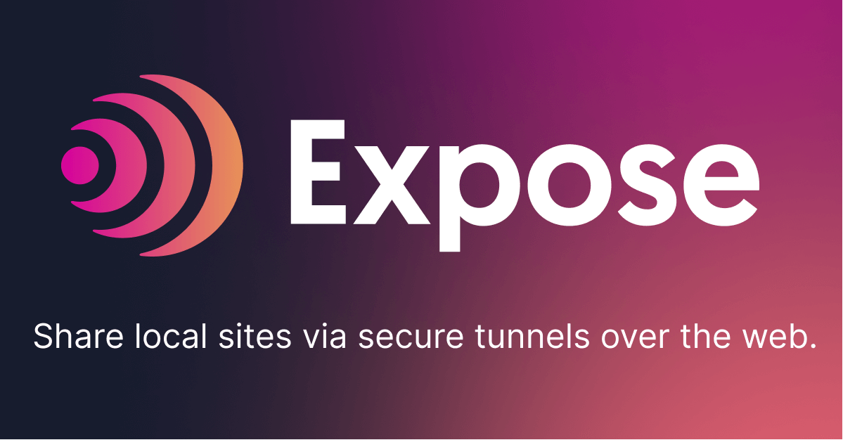 Webhook testing with Expose